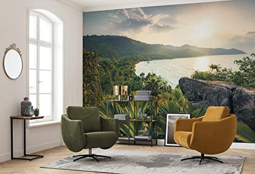 Komar SHX9-039 Non-Woven Photo Wallpaper Golden Air Design XXL Decoration Nature Landscape Bedroom Living Room Office Hallway Size 450 x 280 cm (Width x Height) Multi-Coloured