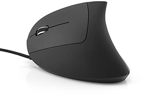 MediaRange 813097 ratón ergonómico de 6 Botones con Sensor óptico zurdo Negro