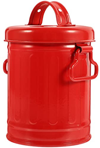 Zerodeko Mülleimer Für Arbeitsplatte Mit Deckel Mini-mülleimer Für Schreibtisch Stifthalter Aus Eisen Kleiner Aufbewahrungseimer Mit Deckel Stifte-organizer Für Schreibtisch