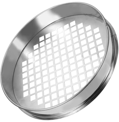 Ciieeo Setaccio Rotondo e Facile da Pulire in Acciaio Inossidabile per Casa, Resistente alla Deformazione per Classificazione di Mirtilli e Perle