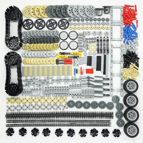 CIJINAY Technik Ersatzteile Set, Technik Getriebe Teile, Technik Teile Steine Bausatz Motor Getriebe Ausrüstung Klemmbausteine Verbinder, Kompatibel mit Lgo Technic
