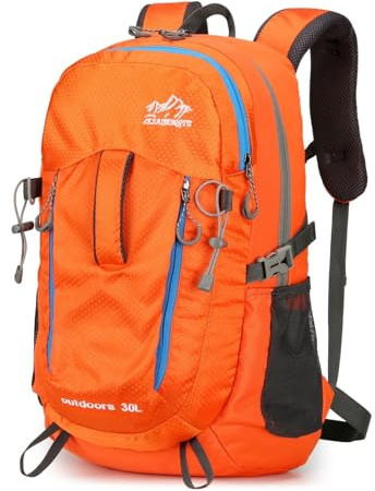 Waniki 30L Wanderrucksack Herren Damen Reiserucksack Wasserdicht Rucksack | Outdoor Trekkingrucksack Leicht Groß Rucksäcke Backpack Tagesrucksack für Wandern Radfahren Klettern Camping Sport Reisen