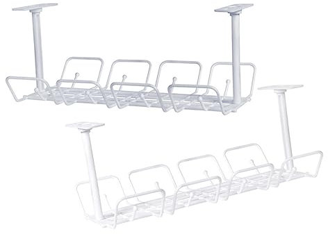 KONTONTY 2stücke Kabelmanagement-ablage Schreibtisch Kabel Organizer Box Kabelaufbewahrung Für Office Home Kabelregal Für Schreibtisch Kompakt Und Leicht