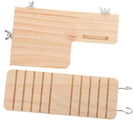 YARNOW Juguetes De Plataforma De Madera Escalera para Hámster Diseño Colgante
