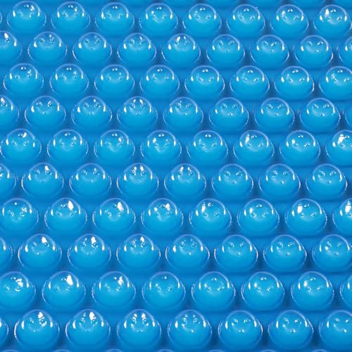 VINGLI 8 mil Solar Pool Cover, 18 ft Round Solar Blanket for Inground Pool and Above Ground Swimming Pool, 18’ Heat Retaining Solar Covers, Blue