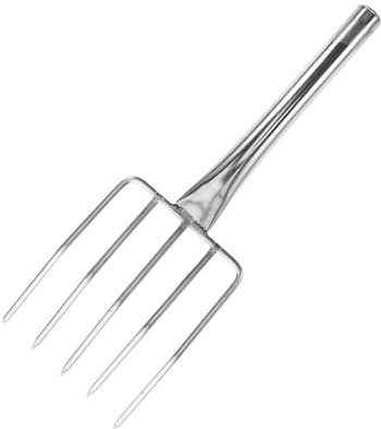 Holibanna Forca Da Giardino in Acciaio Inossidabile Forca Manuale Per Giardinaggio Attrezzo Multifunzione Per Scavare Terreno Piccola Per Trapianto E Pulizia Di Detriti