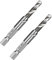 Vroxdrez 2pcs Foret et Taraud Combinés, tige hexagonale 1/4 M6 x 1 métrique en acier rapide non revêtu 4341 outil de taraudage de forage à flûte en spirale