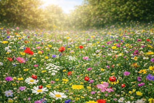 Semi di Prato Fiorito miscuglio, Confezione da 0,5 kg ideale per 20mt qudrati, flowering meadow seeds