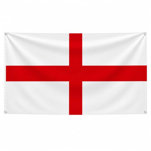 Banderas Nacionales - Resistentes a la intemperie, ojales de latón, poliéster, costuras dobles - Uso exterior (1, Inglaterra, 60x90cm)