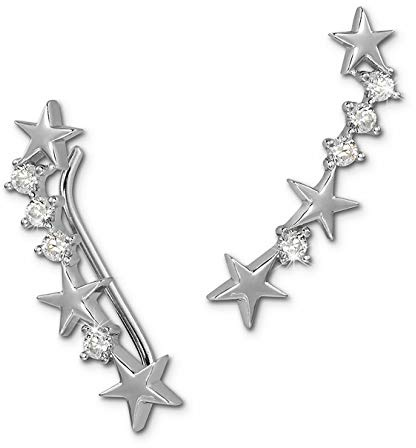 SilberDream Ear Cuff Sternchen Damen-Ohrring Ohrklemme 925 Sterling Silber Silberschmuck GSO464W