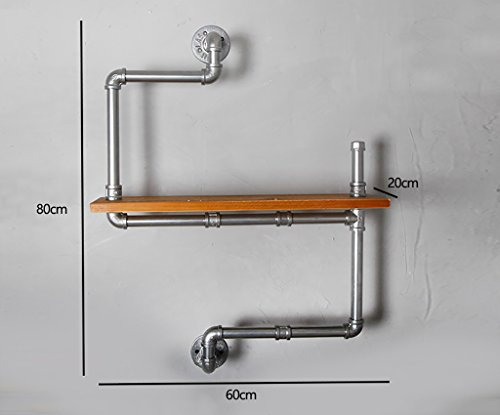 GJbgj Wandhalterung Regal LOFT Retro Wandregale Industrial Style Regale Eisen Wanddekorationen Wandregale (Farbe : 19#)