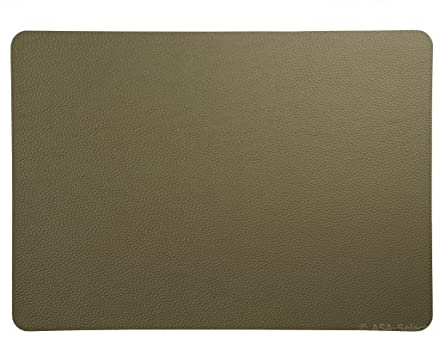ASA Leder Tischset, rougholive 46x33cm, Lederoptik