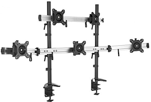 HFTEK 5-Fach-Monitorarm - Tischhalterung für 5 Bildschirme von 15 – 27 Zoll mit VESA 75/100 (MP235C-N)