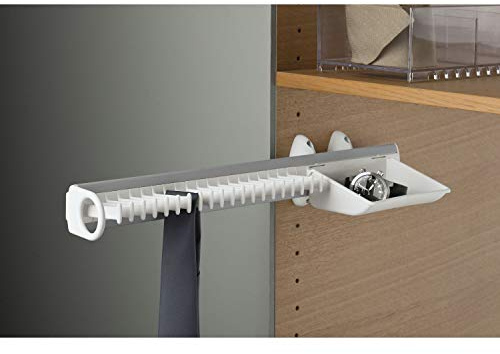 SERVETTO Self System Krawattenhalter Modell B Aluminium/Kunststoff weiß