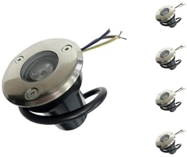 Spot Extérieur Encastrable LED IP65 220V Sol 3W 45° (Pack de 5) - Blanc Chaud 2300K - 3500K - SILAMP