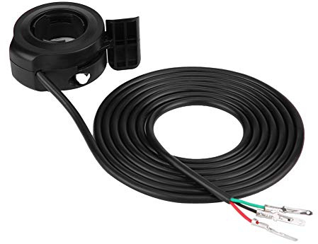 Qiilu Acelerador Pulsador de Bicicleta Eléctrica Universal Manillar de Velocidad Palanca Control para E-bikes