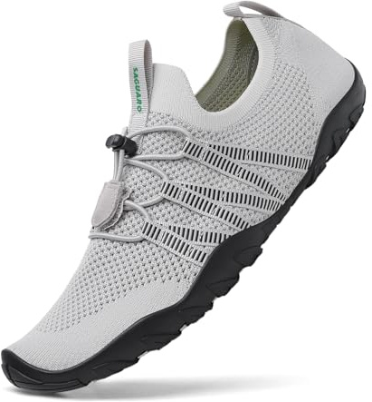 SAGUARO Badeschuhe Herren Wasserschuhe Männer Strandschuhe Damen Aquaschuhe Neoprenschuhe rutschfeste Schwimmschuhe Streifen 43 EU