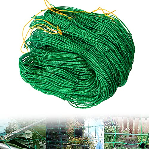 Red de enrejado de jardín de 1,8 x 5 m, red de malla para soporte de plantas, redes de escalada de guisantes, tienda de campaña para plantas trepadoras, frijoles, frutas, clemátides, pepinos, tomates,
