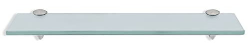EINFEBEN Glas Wandregal Mattglas, Glasregal mit 8mm ESG Sicherheitsglas und Halterung, perfekt geeignet als Duschregal/Badablage/Glasablage für Bad, Küchen,Balkon, Verschiedene Größen (40x10x0.8 cm)