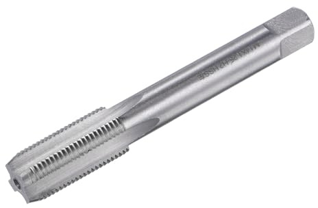 sourcing map Thread Milling Threading Tap M14 x 1.25, Metric Left Hand Machine HSS (High Speed Steel) 4 Straight Flutes Screw Tap H2 Tapping Machinist Thread Repair Tool
