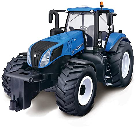 Maisto, Radiocomando Trattore New Holland, per bambini dagli otto anni in su, super veloce e super stabile, Interni dettagliati