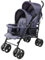 Bambisol Passeggino Doppio Canna | Pieghevole Compatto, Pioggia Incluso | Blu marino