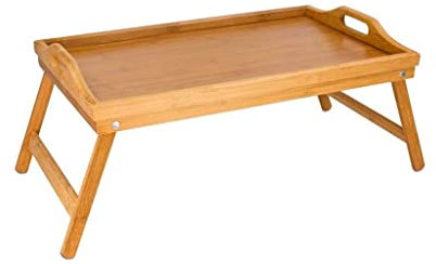 Wehouseware® Mesa Bandeja Bambu para Sofa de Desayuno Multiuso