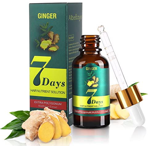 Haarwachstum Serum, Anti-Haarausfall Haarserum Ingwer Haar Wachstum Serum Flüssiger für Frauen und Männer, Haarwachstumsserum für dünne Haare und bei Haarausfall Haarwachstum Beschleunigen (1 Stück)