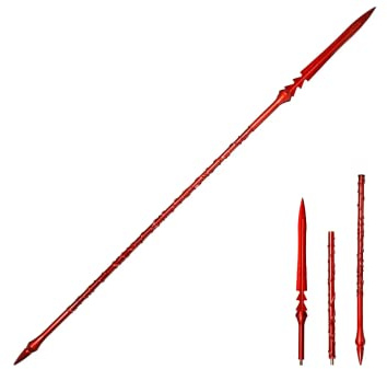 Fantasy Foam Sword Cosplay Costume Foam Weapon for FGO Lancer Scathach CuChulainn Gae Bolg/Scathach Spear 1:1 Foam Making Game-Playing Props, Use for Cosplay and Collection2Versions.