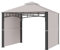 Outsunny Gazebo da Giardino 3x3 m con Tenda Parasole Laterale, Gazebo da Esterno con Tetto a 2 Livelli, Altezza 288cm, Cachi