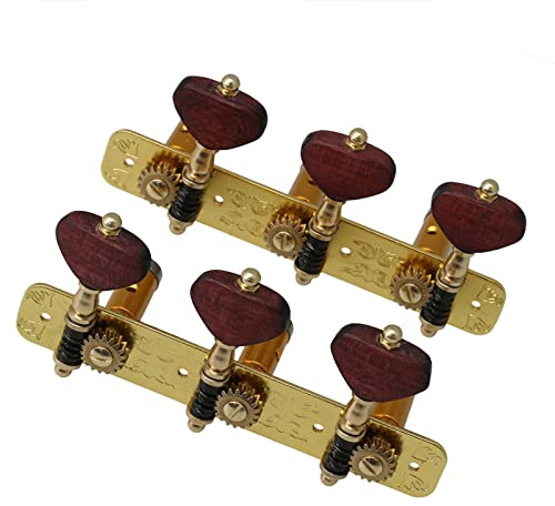 Guitar String Tuning Pegs 3L3R Acoustic Classical Guitar Machine Heads Tuning Keys Pegs Redwood Handle String Tuners