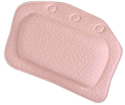 Beavorty Badewannen Kopfkissen Wasserdichtes Und Rutschfestes Badekissen Mit Saugnäpfen Ergonomischer Kopfstütze Für Entspannende Badeerlebnisse Rosa