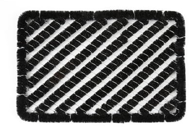 andiamo Fussmatte aussen Kokos Drahtgitter - Schmutzfangmatte Kokosmatte für den Außenbereich - Fußmatte mit starker Reinigunsleistung im Herbst & Winter - 40x60 cm in Schwarz