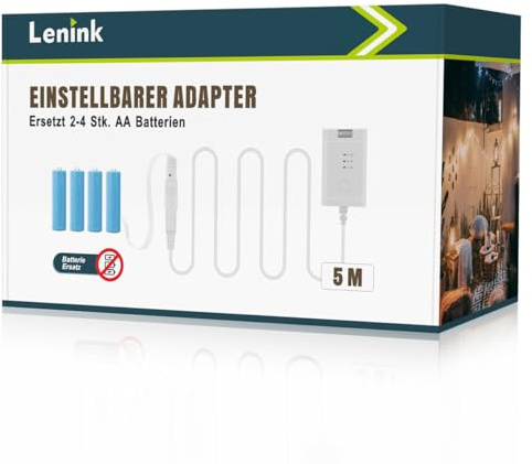 Lenink Dummy strömförsörjning för AA-batterier (2, 3 eller 4 AA-batterier - 3 V, 4,5 V eller 6 V) - perfekt för termometrar, väderstationer, trådlösa dörrklockor, väckarklockor, LED-lampor