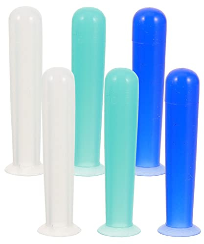 OATIPHO 6piezas Aplicadores De Ventosa De Herramienta De Succión Para Remover Lentes Estuche De Almacenamiento Transparente