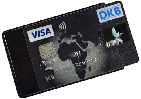 orgaexpert EC Kartenhülle Schwarz-transparent (3 Stück) hochwertig/stabil NEU Kreditkartenhüllen, Scheckkartenbox, Schutzhülle Ausweis