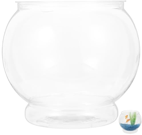 BESPORTBLE Plastic Fish Bowl - Bubble Vase Globe Fish Bowl Fish Tank Vase Pot Goldfish Bowl Terrarium Fish Keeper Plants Pot Candy Jars Hydroponic Succulent Planter A