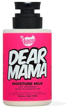 The Doux DEAR MAMA Moisture Milk – Leave In Conditioner for Curly Hair with Aloe & Pineapple – Curl Refresher, Detangler & Deep Conditioner for Natural Hair Care