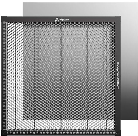 Algolaser Lit laser en nid d'abeille – Table de travail en nid d'abeille 370 x 370 mm – Panneau en nid d'abeille en aluminium pour graveur laser – Accessoires de gravure laser pour la plupart des