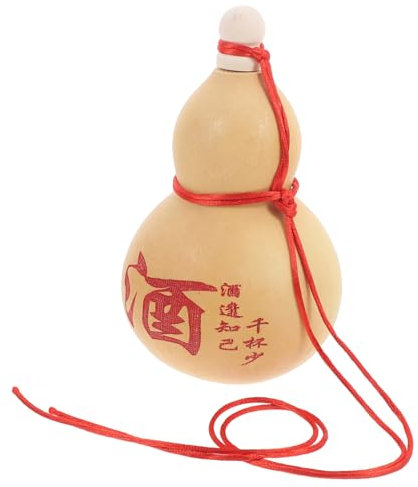 MUSISALY Natural Gourd Wine Bottle Reusable Hiking Water Bottle Gourd Pot Chinese Style Multipurpose Container