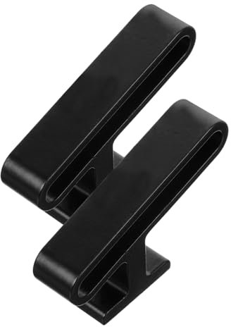 HOLIDYOYO 2pcs Blind Cord Winder and Curtain Cord Hooks Zinc Alloy Wall Hooks Black for Home Office Window Rope Cleat Holder