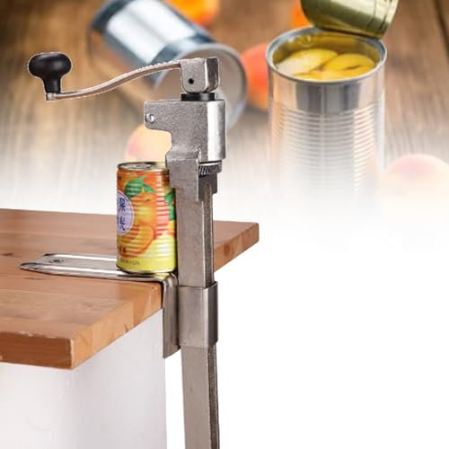 Abrelatas Industrial, Abrelatas Manual De Mesa, Abrelatas Safe Cut Para El Hogar, DiseñO ErgonóMico, Con Base ExtraíBle,Small