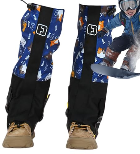 Children Leg Gaiter - Snow Gaiter | Waterproof Walking Gaiters | Outdoor Adjustable Snow Boot Cover | Ski Leg Covers | Windproof Sand Prevention Children's Outdoor Leg Covers for Kids,