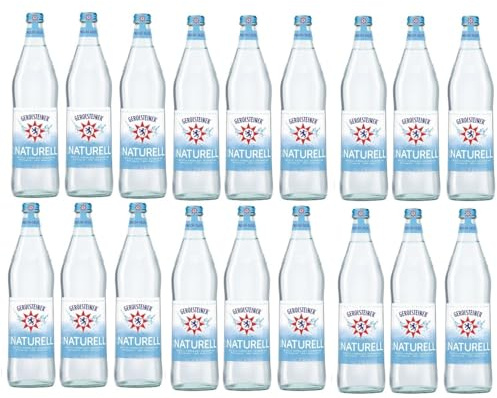 18 Glas Flaschen Gerolsteiner naturell ohne Kohlensäure a 0,75l Mehrweg inklusive 2,70€ Pfand + Space Keks von Onlineshop Bormann