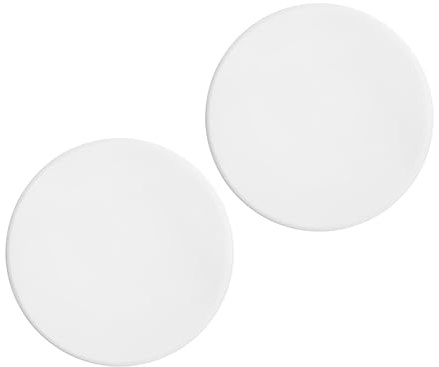 Gadpiparty 2 Stück Transparente Acrylglasplatte 14cm Rund Glatte Oberfläche Reflektierend für Schmuckfotografie