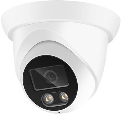 KKENZA Caméra IP 4K 8MP, Audio extérieur, POE, H.265, Grand Angle 2,8 mm, détection humanoïde par IA, caméra de Surveillance CCTV Domestique(3.6mm,Super 8MP POE)