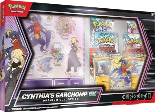 Pokémon TCG: Cynthia’s Garchomp ex Premium Collection (3 Foil Cards & 6 Boosters)