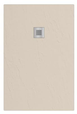 Piatto doccia in marmoresina rettangolare 70x90 cm SABBIA finitura pietra estasi LONDRA