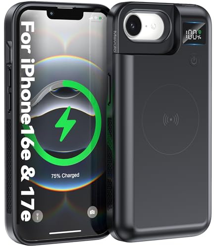 Mavulo Akkuhülle für iPhone 16e/17e, 9300mAh 20W