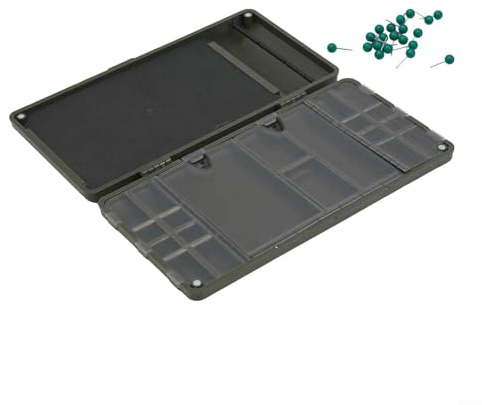 Honseadek Angelkoffer, Angelhaken, sicher zur Aufbewahrung, steife Rigbox, Karpfen